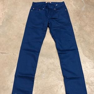 Men’s naked and famous royal blue skinny jeans